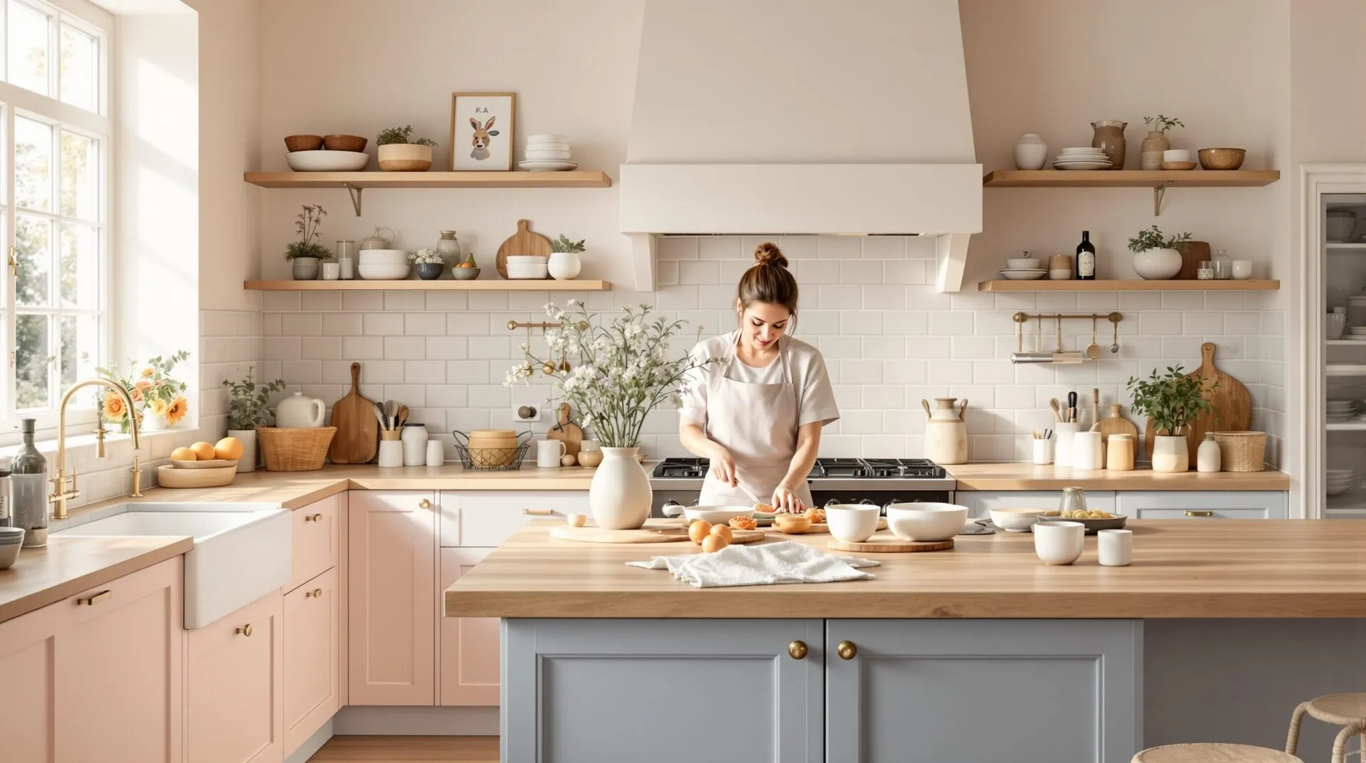 Cuisine couleur pastel : les neuf palettes pour une cuisine lumineuse