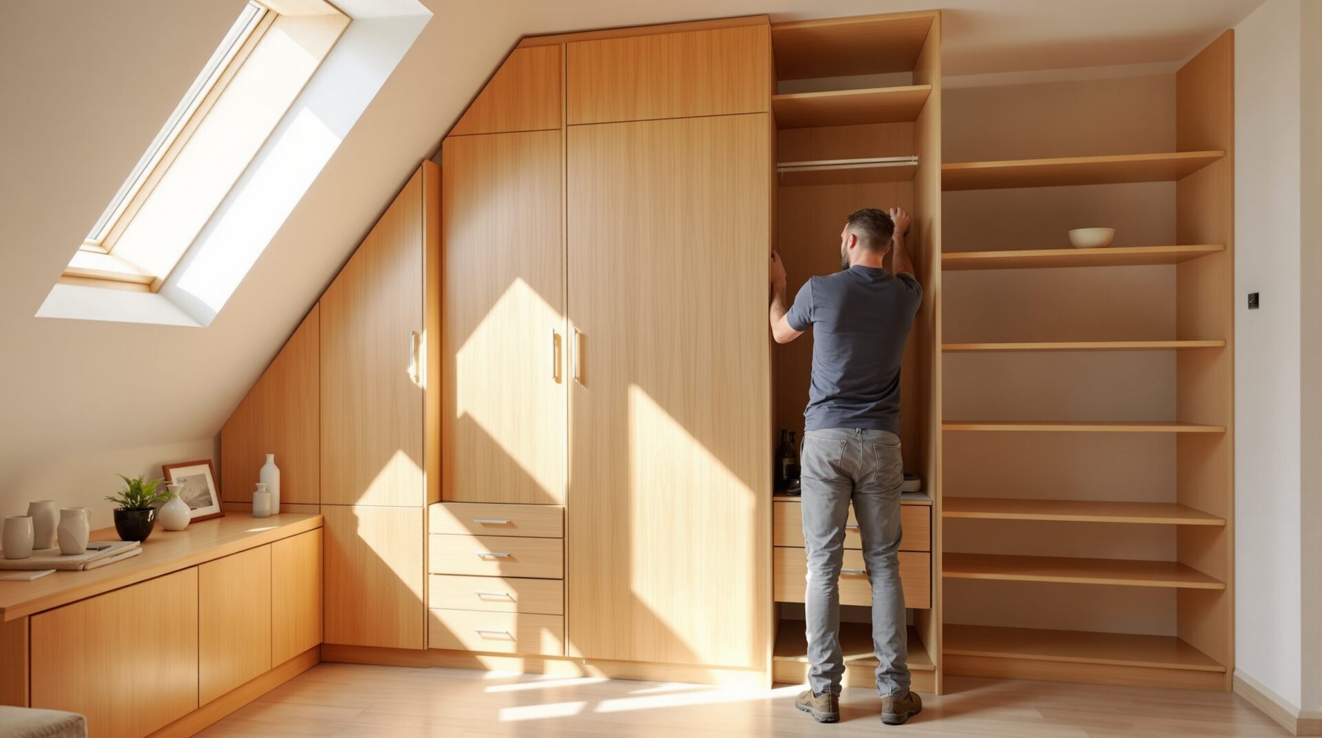 Menuiserie sur mesure pour des espaces restreints ou atypiques à Lausanne