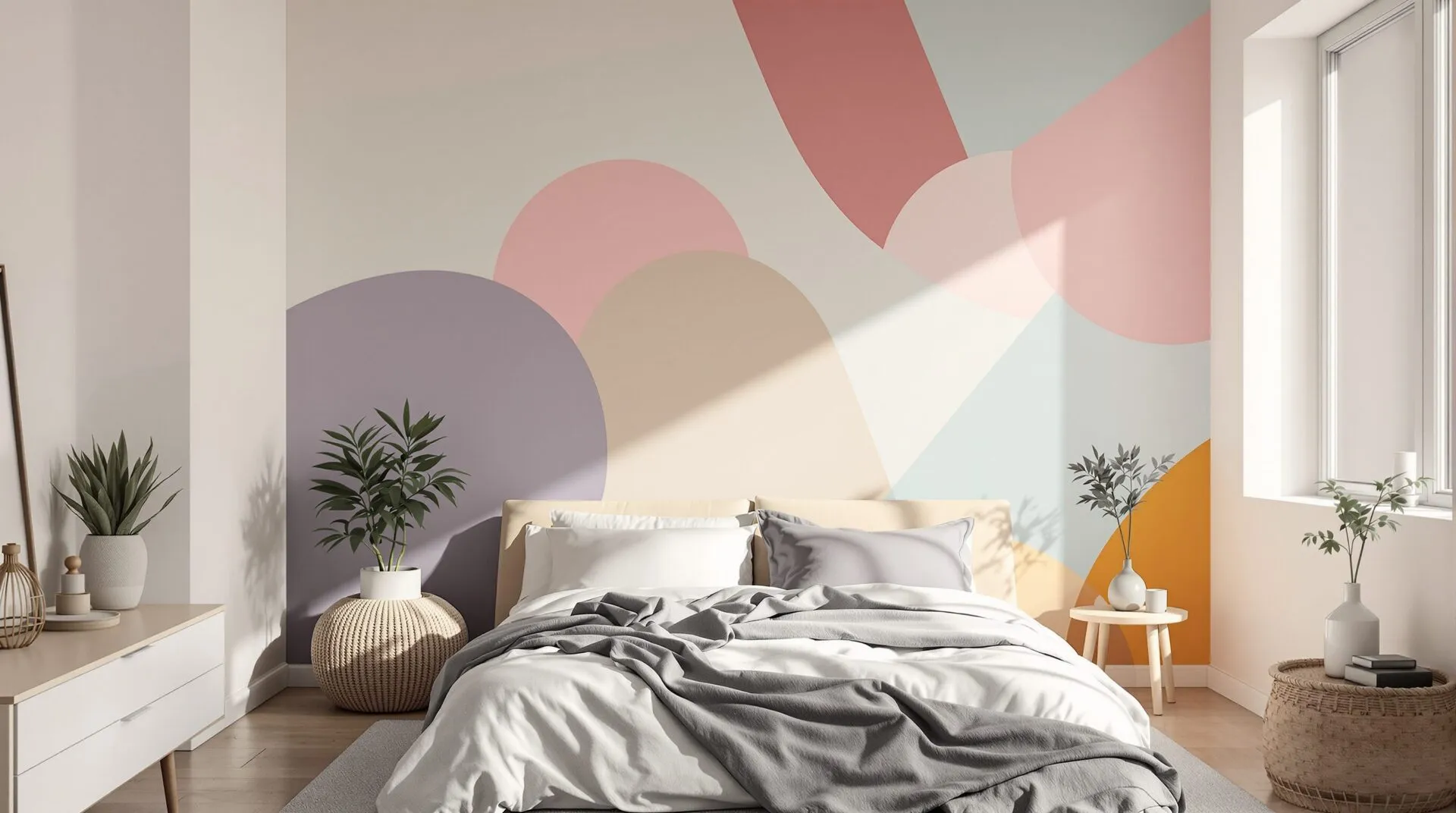 Peinture géométrique chambre : les 8 idées tendances pour sublimer l’espace