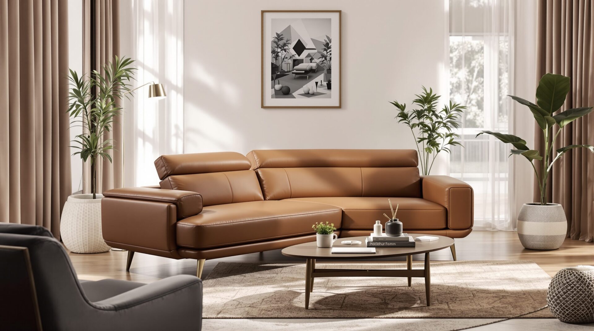 canapé convertible cuir