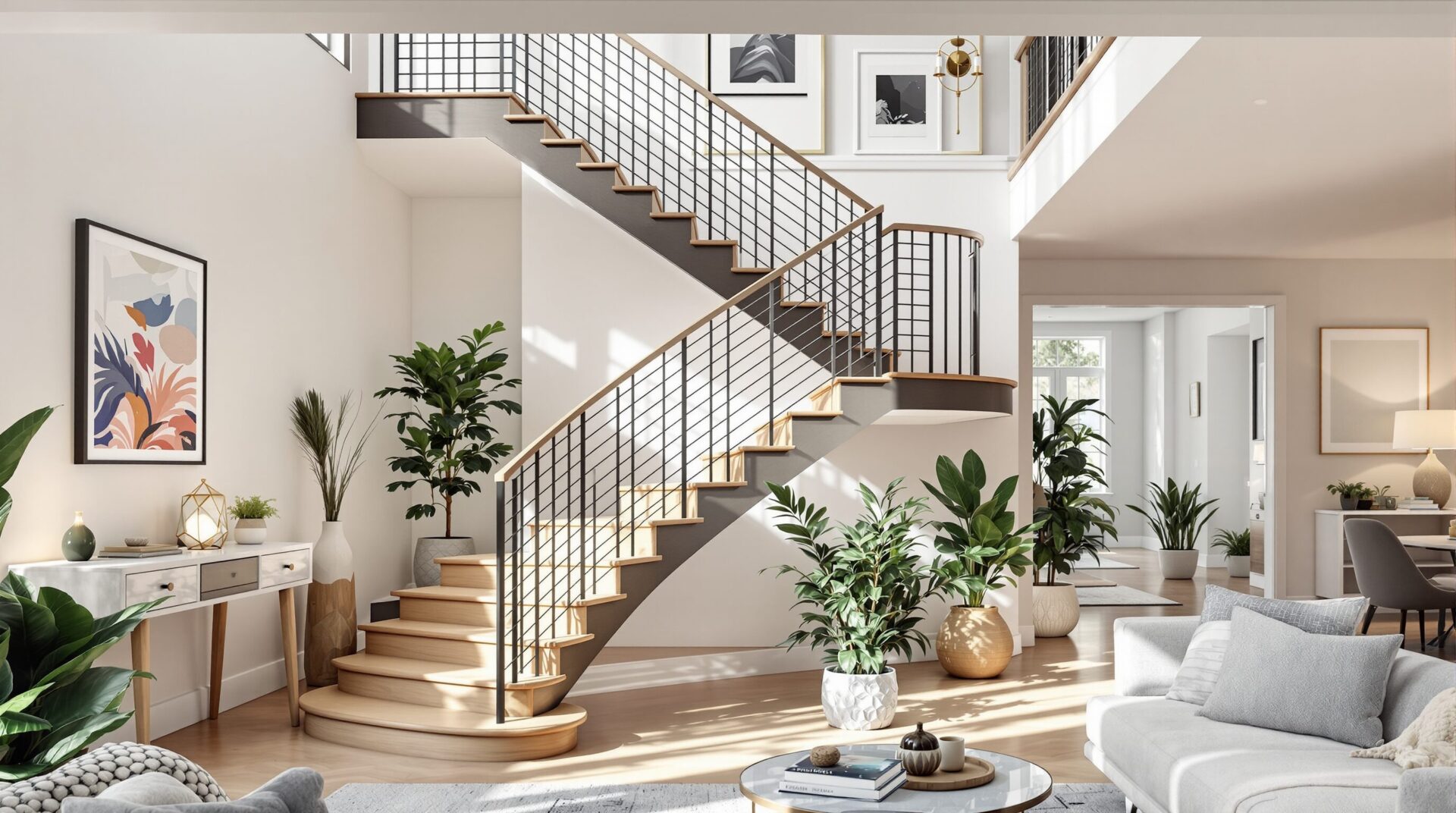 Comment transformer un escalier en élément central de votre décoration intérieure ?