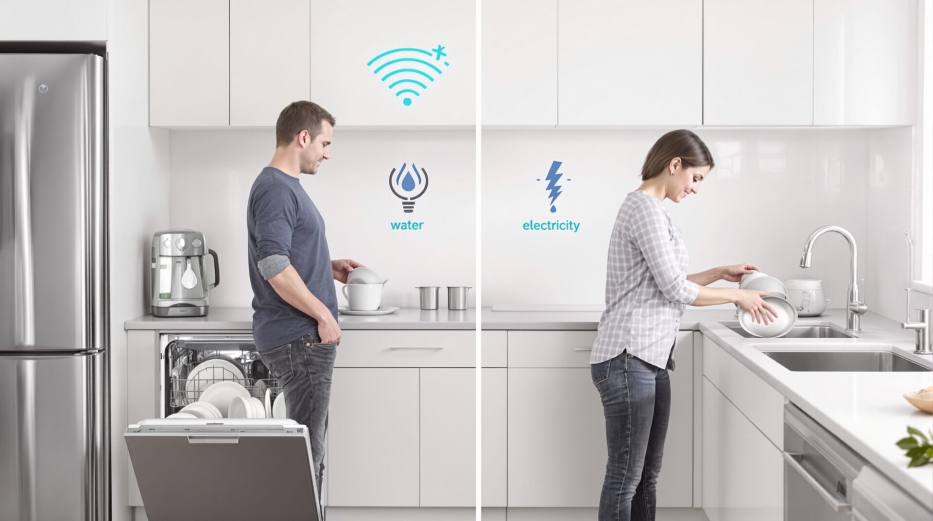 Lave-vaisselle ou vaisselle à la main : faire le bon choix pour votre facture d’eau et d’électricité