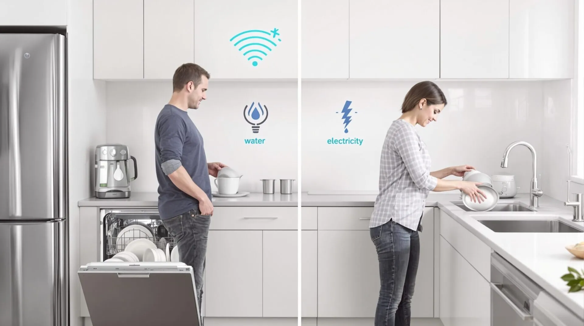 Lave-vaisselle ou vaisselle à la main : faire le bon choix pour votre facture d’eau et d’électricité