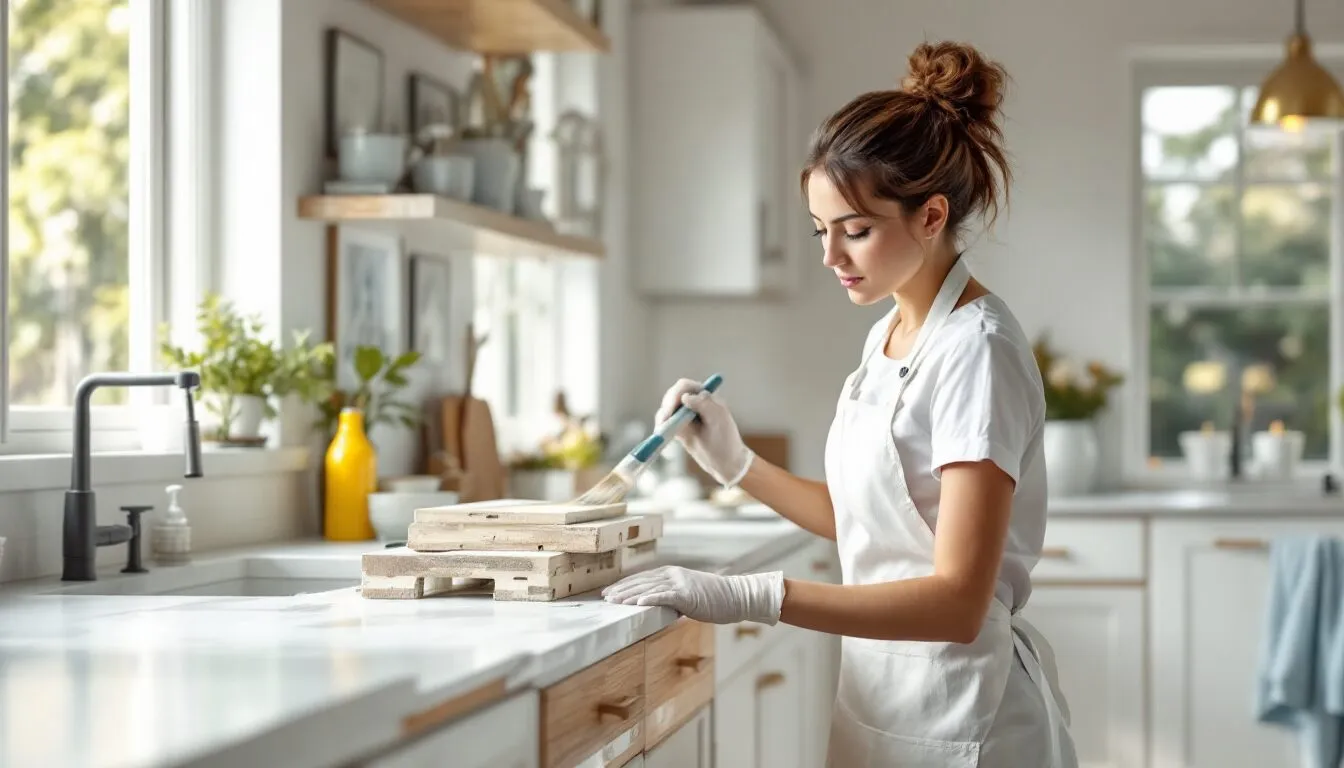 repeindre cuisine rustique