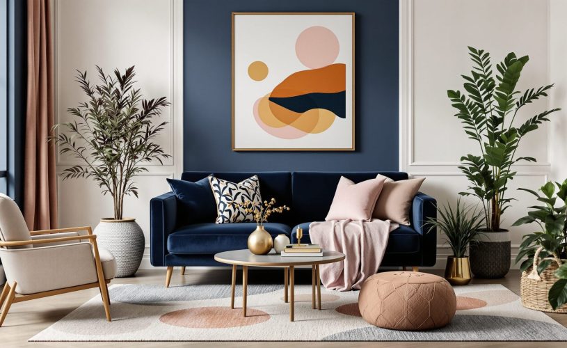 quelle couleur va avec le bleu foncé