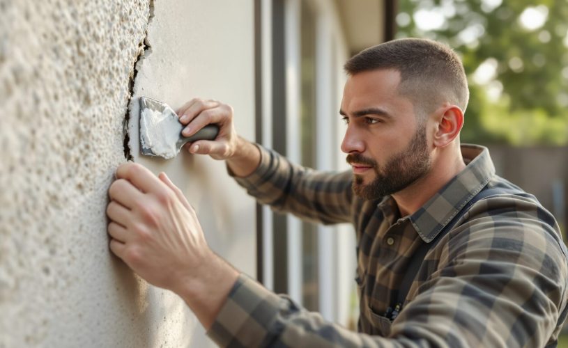 réparer une fissure dans un mur exterieur