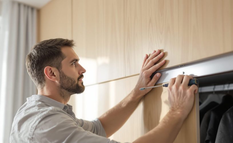 regler porte placard coulissante