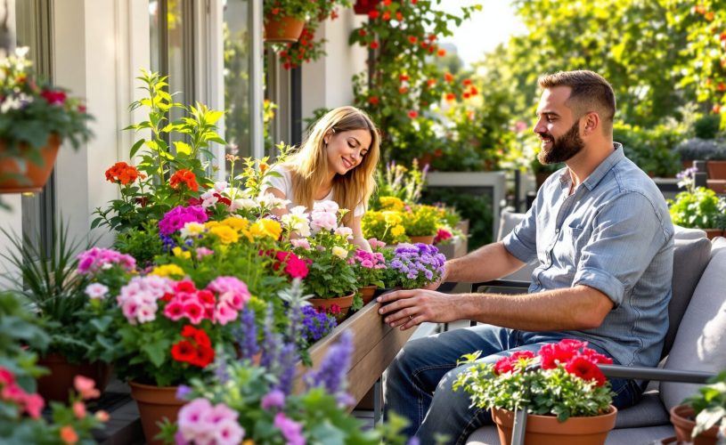 plantes balcon plein soleil