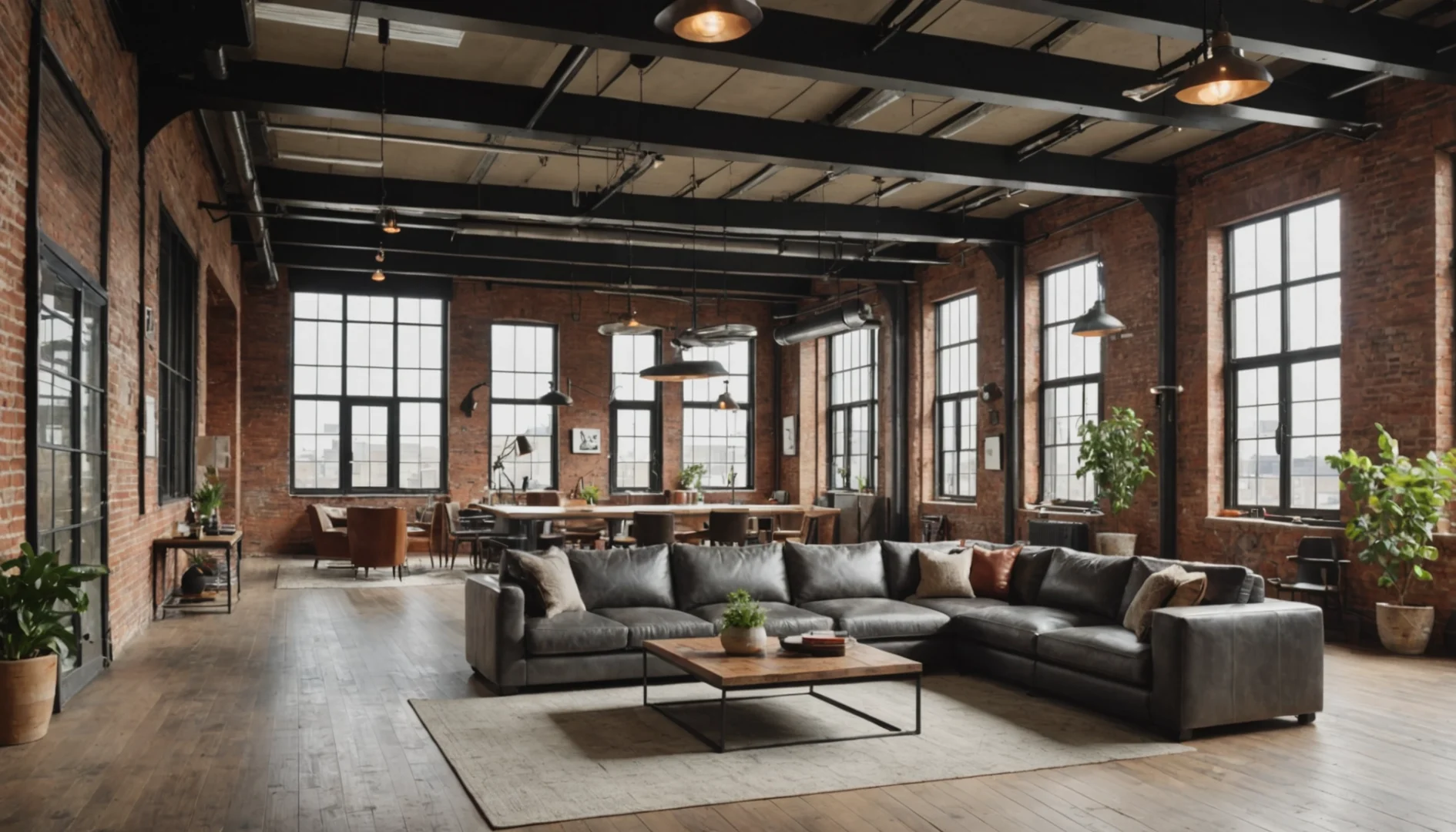 suspension industrielle esprit loft