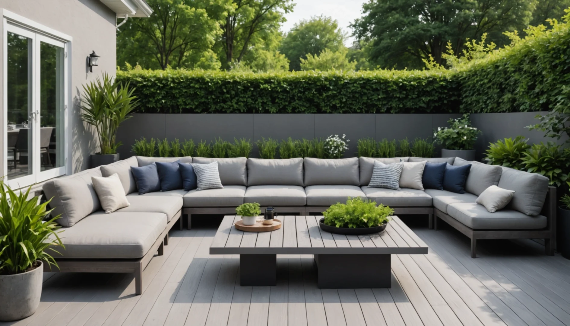 terrasse bois gris