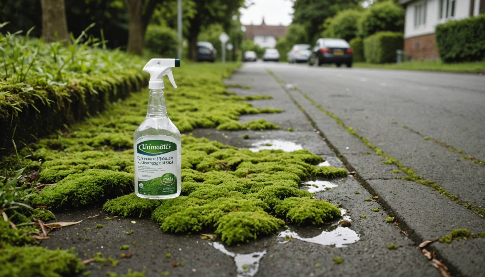 vinaigre blanc sur goudron