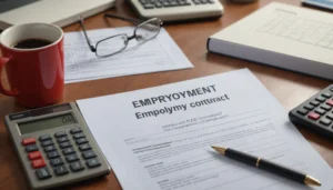 faire un faux contrat de travail risque