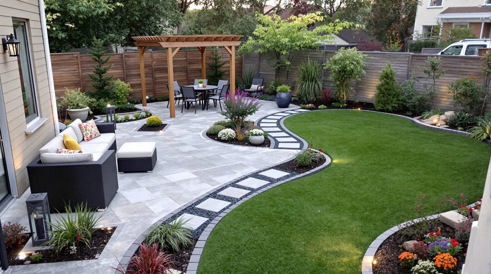 aménagement extérieur de jardin