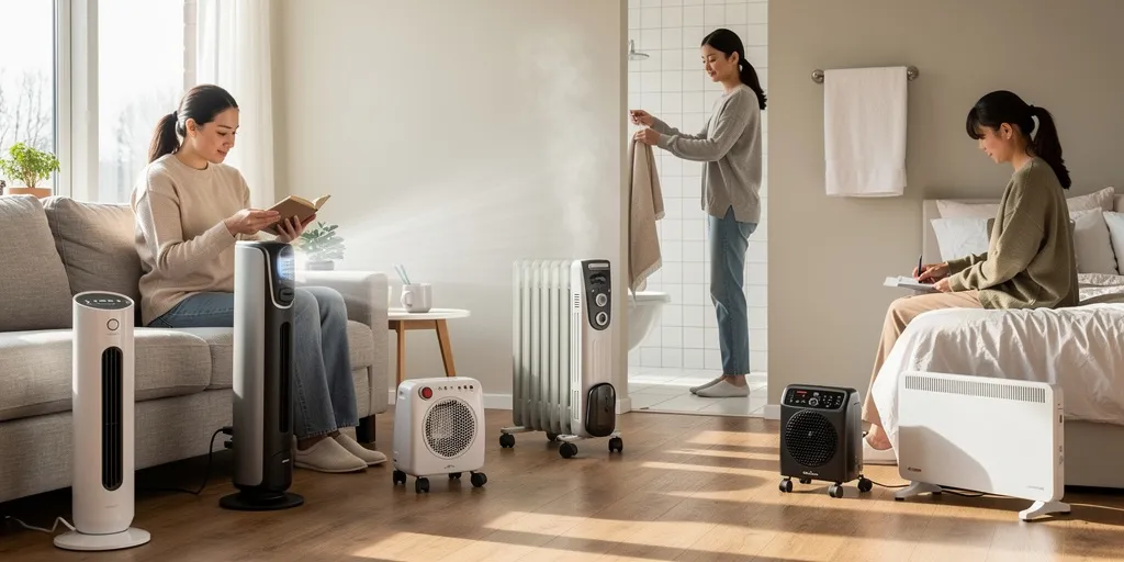 Les meilleurs chauffages d’appoint selon votre type de pièce