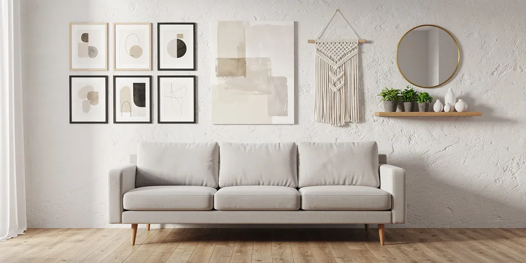 Déco au dessus du canapé : les 9 idées faciles et adaptées