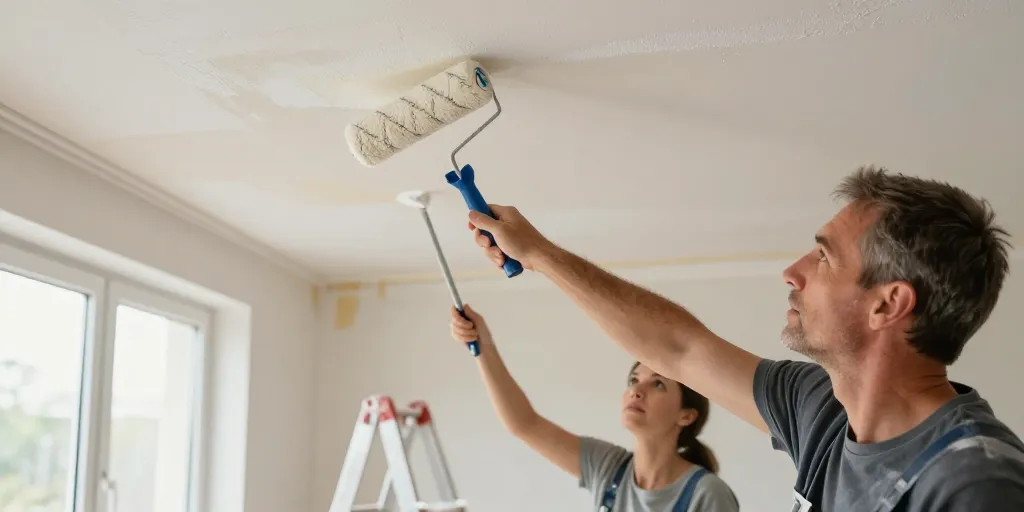 Astuce peindre plafond : la méthode simple pour un rendu sans traces