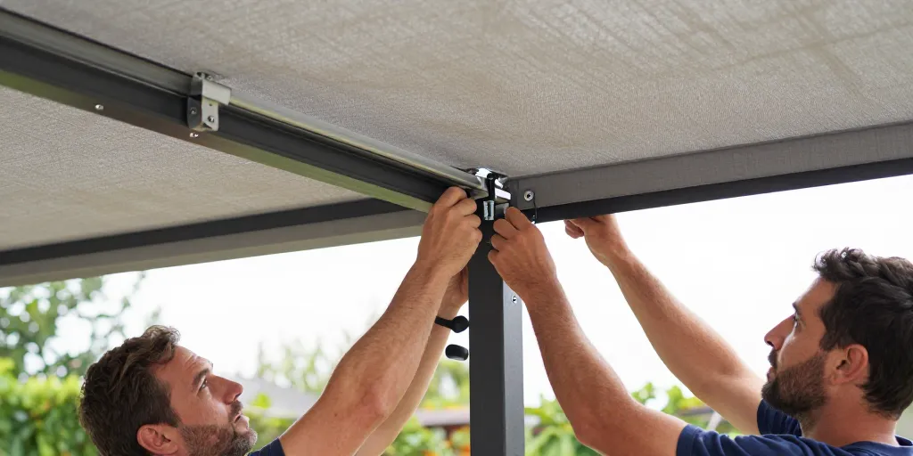 Comment faire une toile coulissante pour pergola : la méthode pour une pose