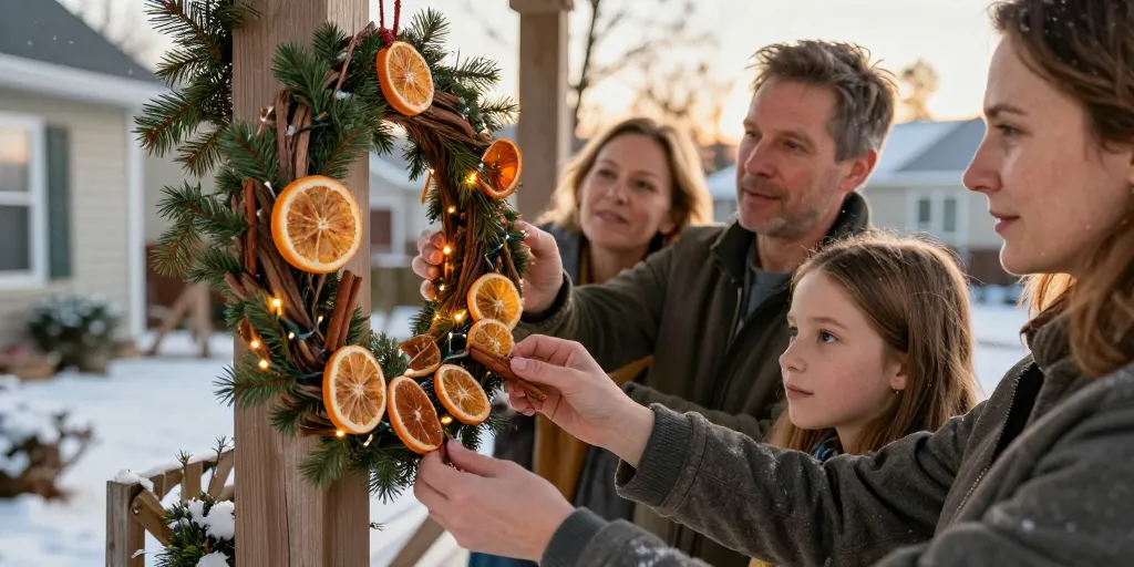 Décoration de Noël extérieur fait maison : les 10 idées faciles et durables