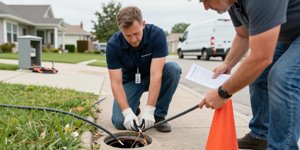 fibre fourreau bouché domaine privé
