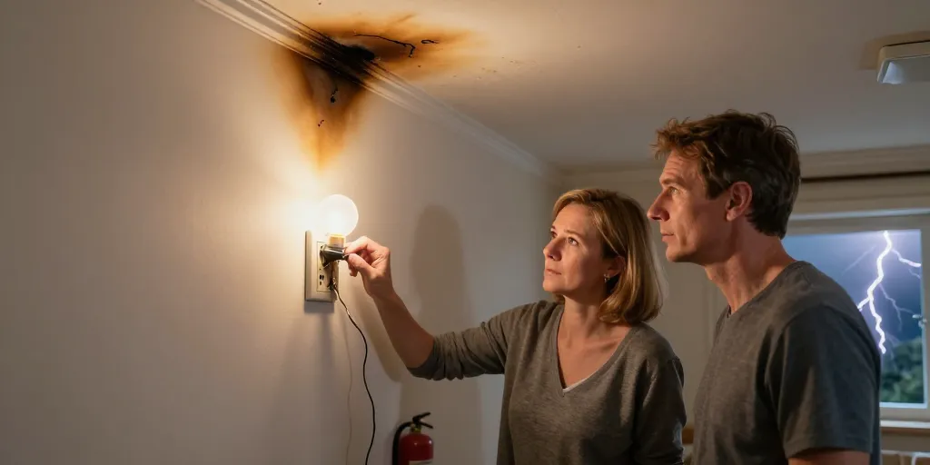 La foudre peut-elle entrer dans une maison : la vérité et que faire ?