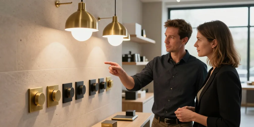 Quincaillerie, interrupteurs & luminaires haut de gamme