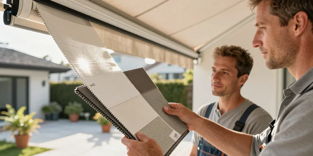 Bâche pour store banne : le meilleur matériau pour longévité et prix ?
