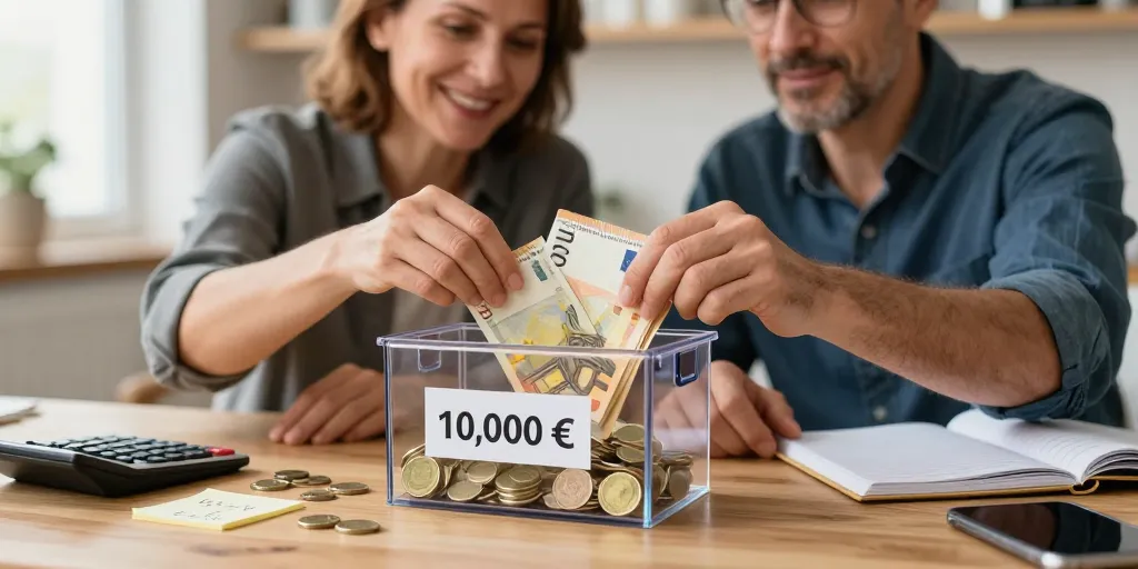 Boîte à économie : la bonne capacité pour atteindre 10000 € ?