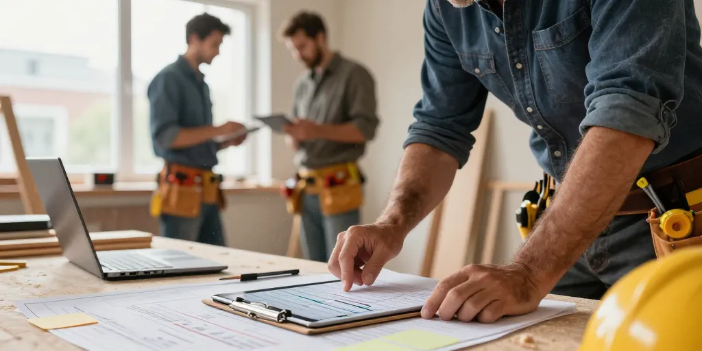Comment un menuisier organise-t-il son planning de chantier ?