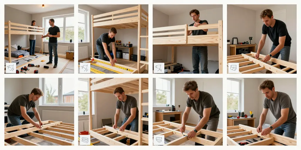 Construire un lit mezzanine en 8 étapes pour maximiser l’espace