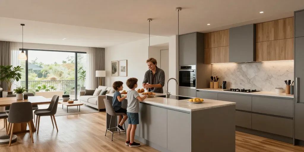 Cuisine ouverte sur sejour : le bon aménagement pour plus d’espace et convivialité ?