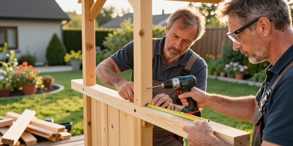 Fabrication kiosque jardin : le plan en 8 étapes pour réussir
