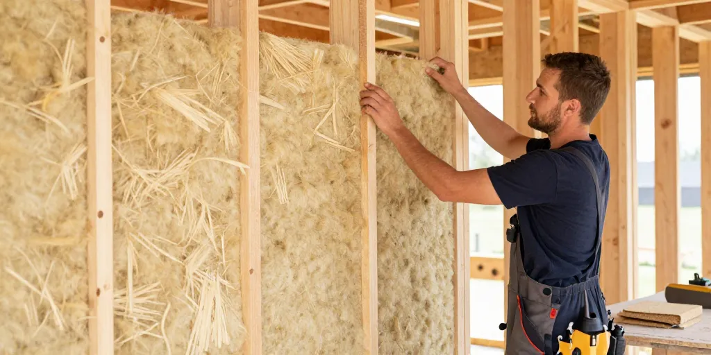 Isolation pour maison ossature bois : les 5 matériaux performants pour la RE2020
