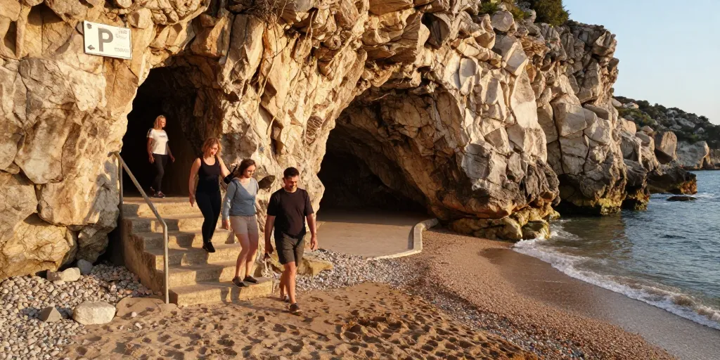 Plage de la Grotte : la localisation et l’accès sont-ils pratiques ?