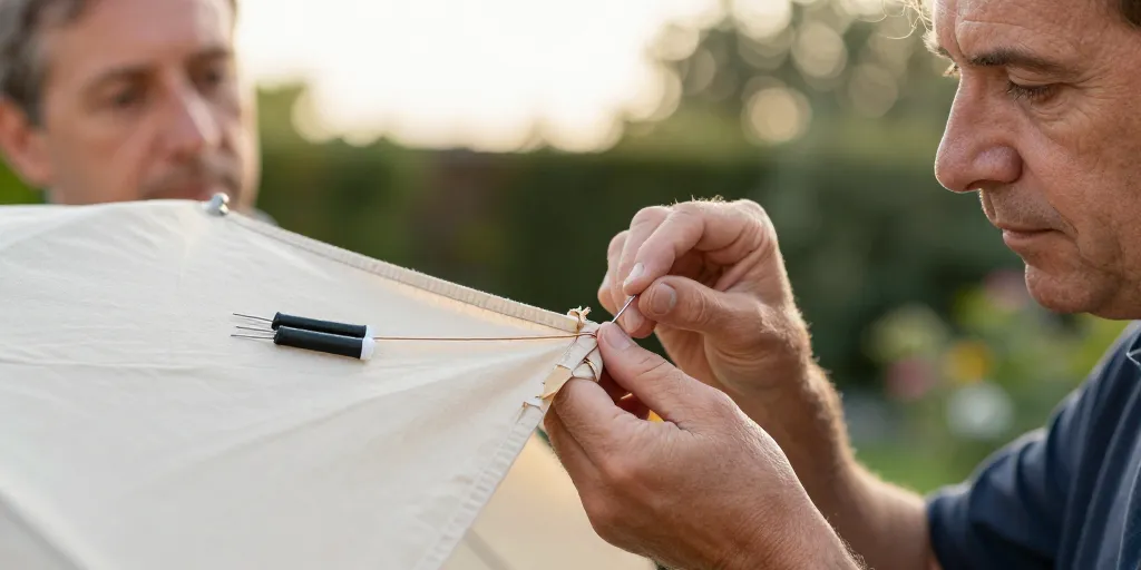 Réparer toile parasol : la méthode facile pour recoudre et imperméabiliser