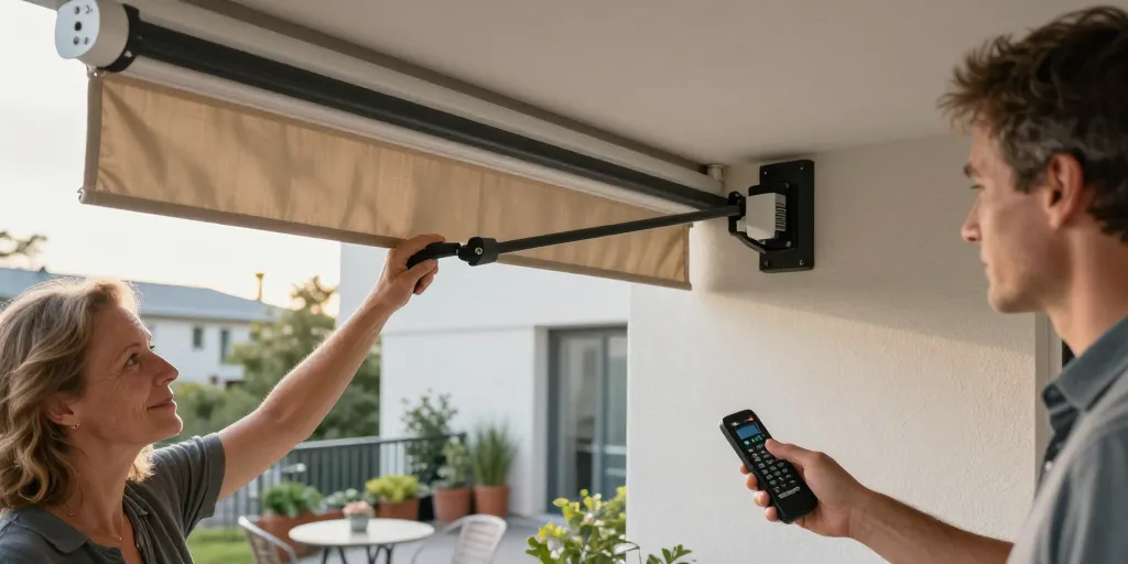 Store banne pour balcon : le manuel ou le motorisé, comment choisir ?