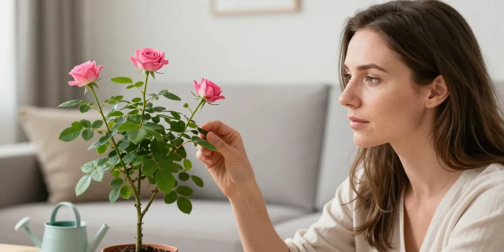 Entretien rosier d’intérieur : les bons réflexes pour éviter le jaunissement