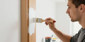 repeindre une porte en bois