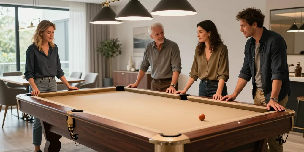 Table de billard convertible : comment transformer sa salle à manger en salle de jeu