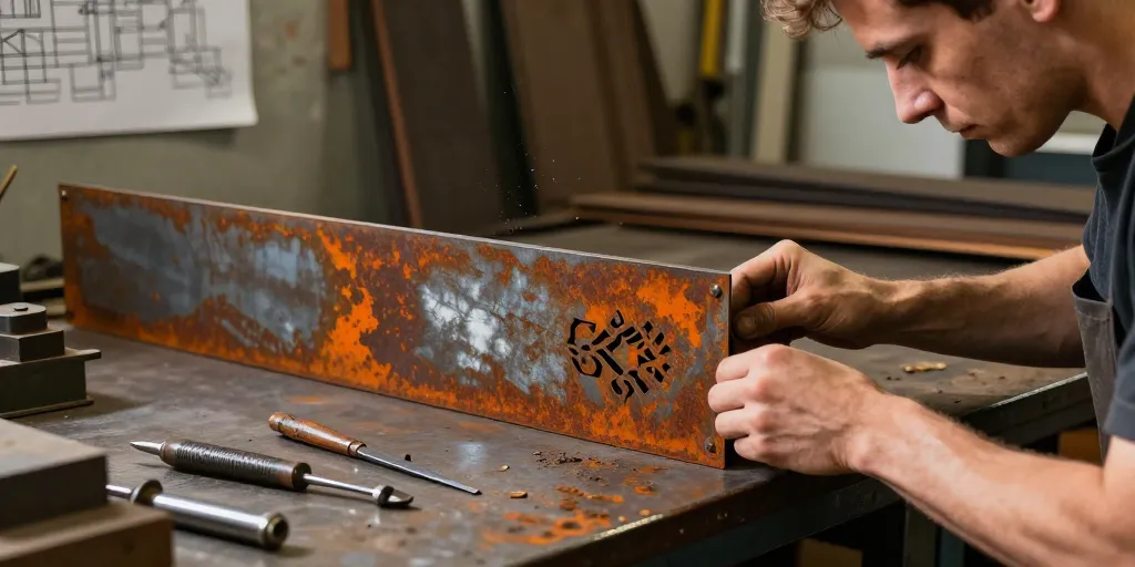 L’acier corten en déco et métiers d’art : patine, usages et sur-mesure