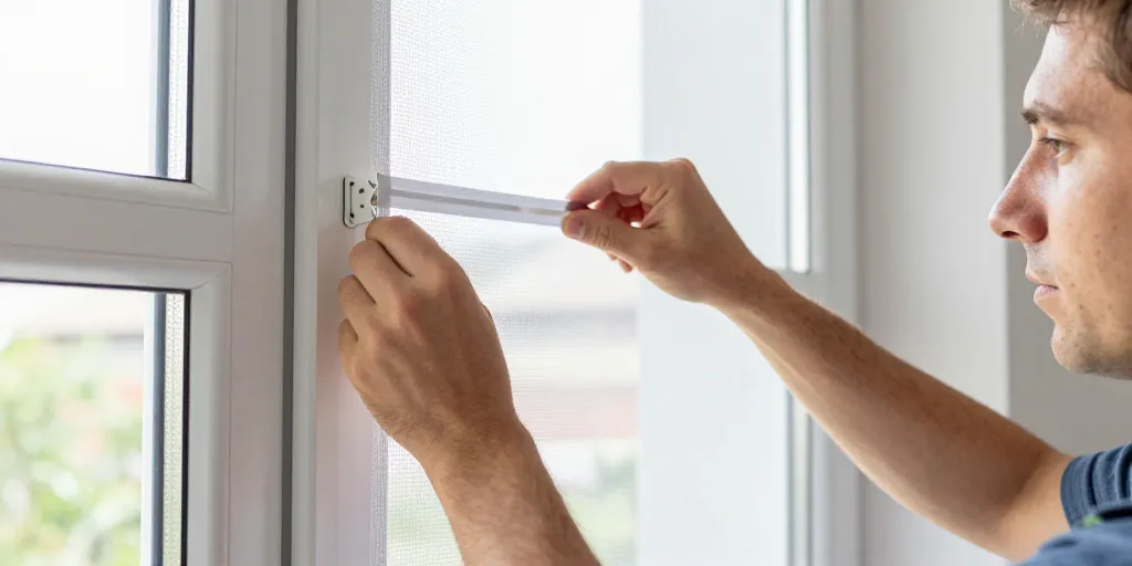 Fixer une moustiquaire sur fenêtre PVC : la méthode qui préserve votre menuiserie