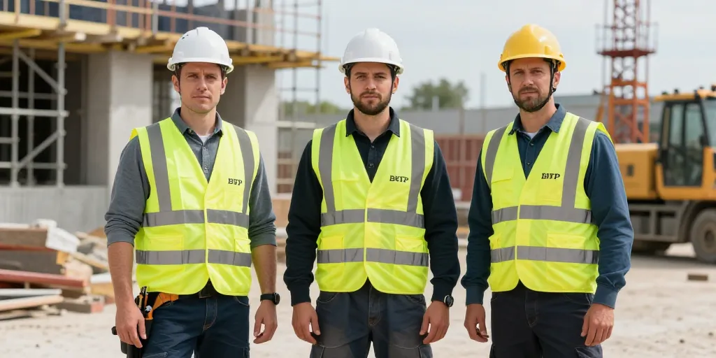 Vêtement de travail personnalisé BTP : comment renforcer votre visibilité sur le terrain