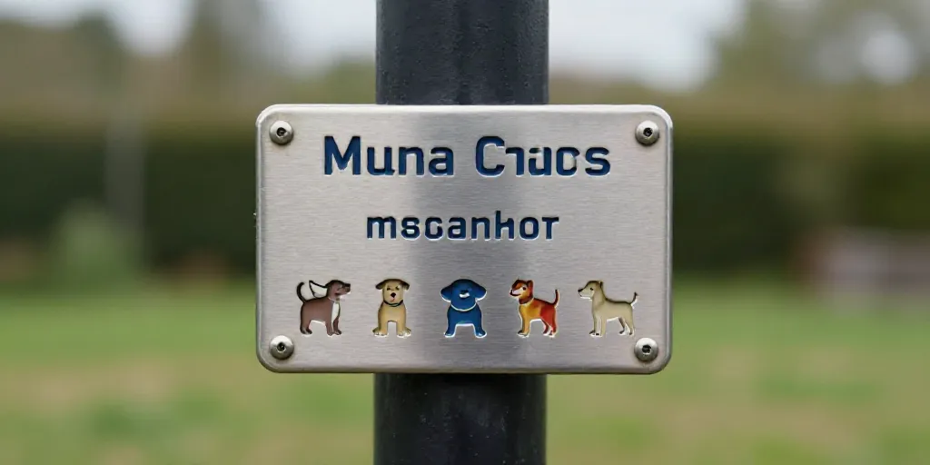 Comment choisir une plaque extérieure à la fois visible, durable et adaptée à son chien ?