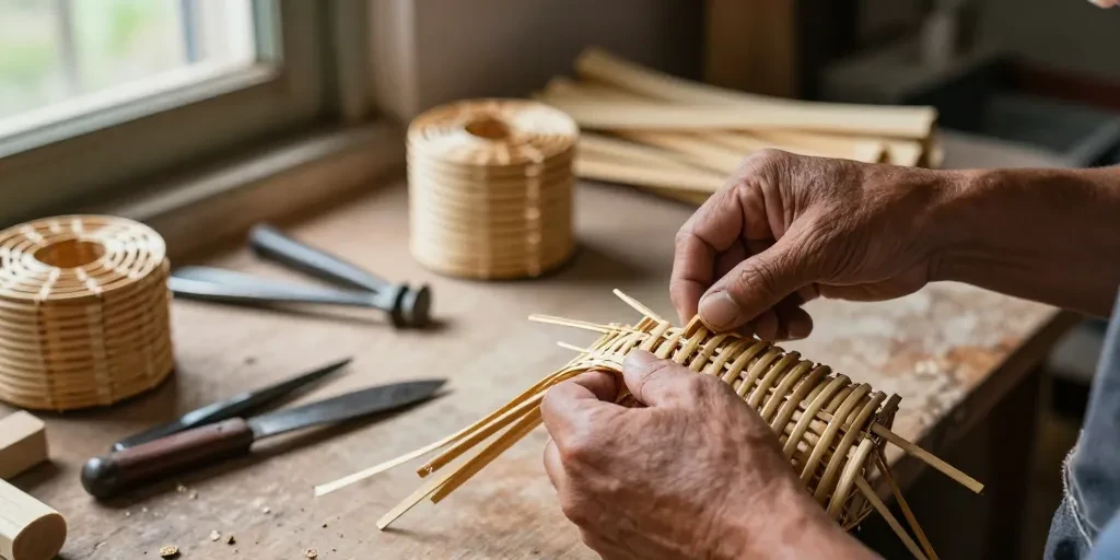 Rotin, osier, bambou : le savoir-faire caché derrière les luminaires en fibres naturelles