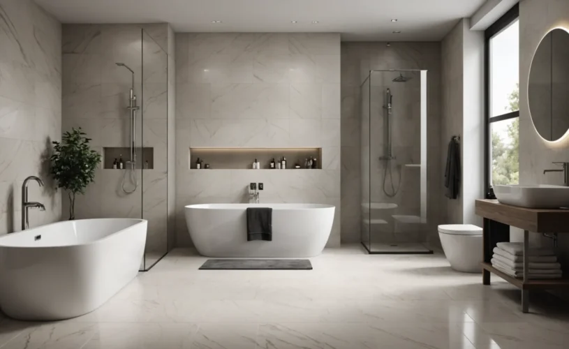 carrelage dans une salle de bain