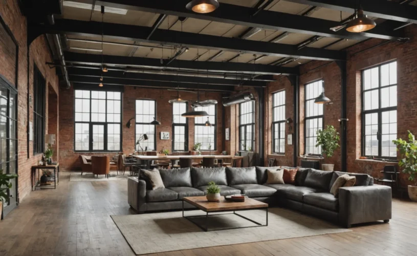 suspension industrielle esprit loft