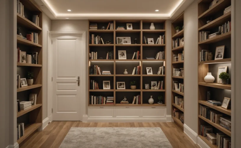 niche dans le couloir aménagée