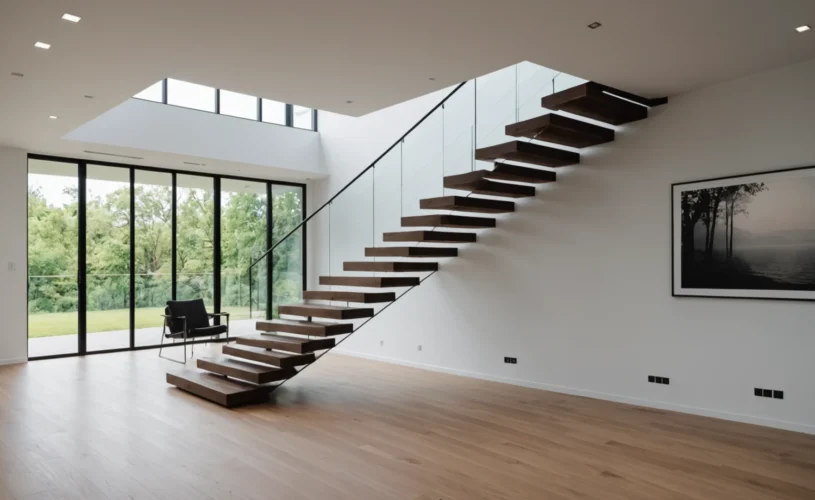 escalier suspendu